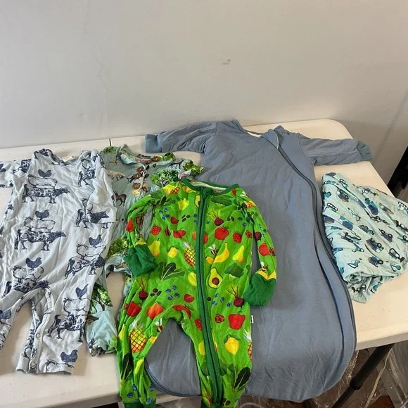 Kyte Baby boy 5 piece Bamboo LOT Size SM Sleep Sack little sleepies zippy 3-6mos - Picture 1 of 13
